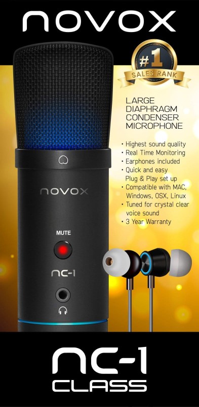 NOVOX NC-1 CLASS MIKROFON POJEMNOŚCIOWY USB