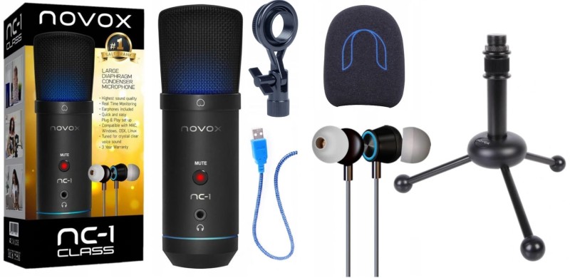 NOVOX NC-1 CLASS MIKROFON POJEMNOŚCIOWY USB