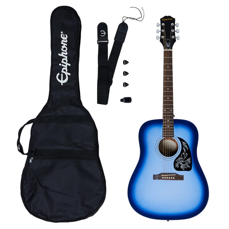 EPIPHONE STARLING ACOUSTIC GUITAR PLAYER PACK STARLIGHT BLUE