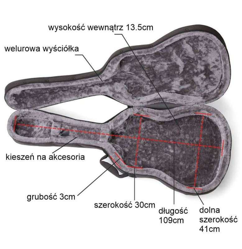 HARD BAG GB-90-41 FUTERAŁ DO GITARY AKUSTYCZNEJGIG-BAG