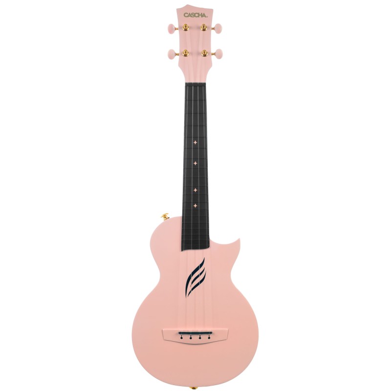 CASCHA HH 2288 CARBON FIBRE PINK SET UKULELE KONCERTOWE