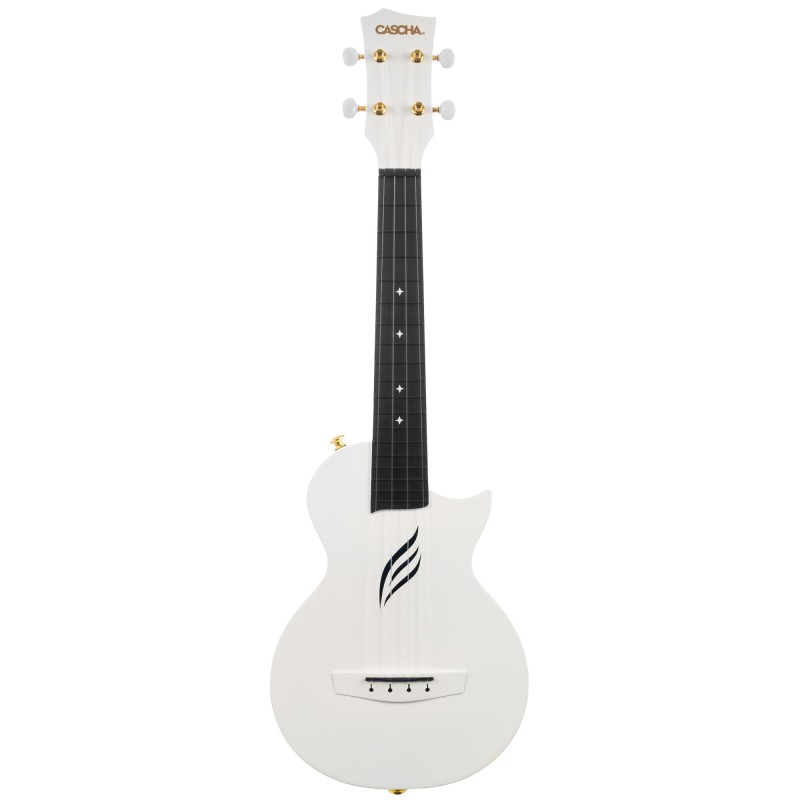 CASCHA HH 2286 CARBON FIBRE WHITE SET UKULELE KONCERTOWE