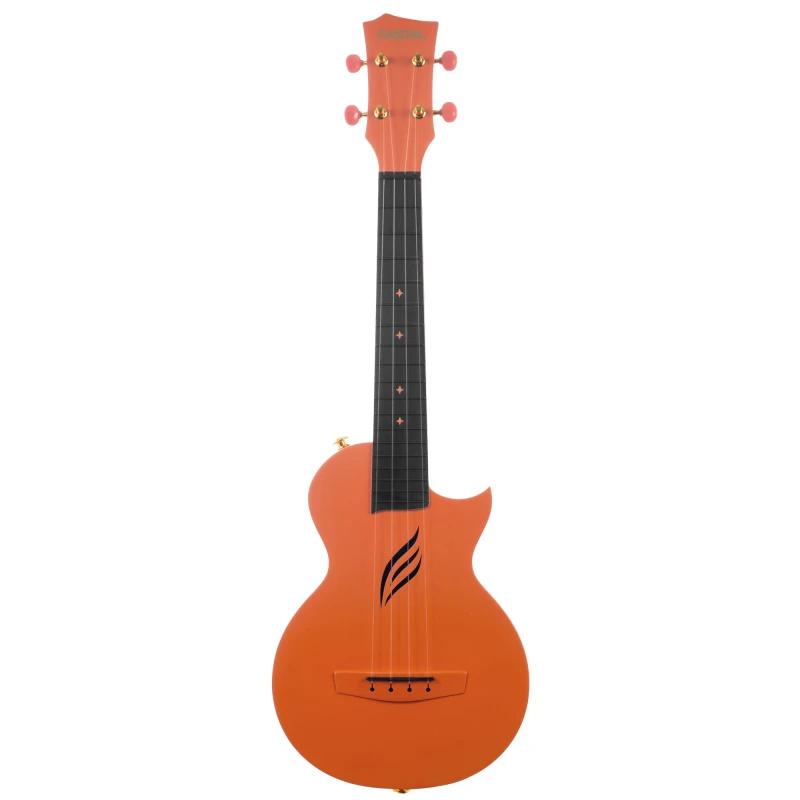CASCHA HH 2289 CARBON FIBRE ORANGE SET UKULELE KONCERTOWE