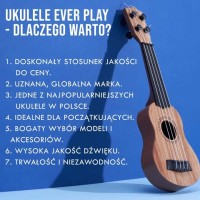 EVER PLAY UK26-65 PACK UKULELE TENOROWE ZESTAW