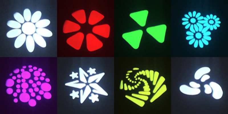 FLASH 4xLED MOVING HEAD 90W DIAMOND ROTO PRISM AUTO FOCUS 2xGOBO SET F7100510