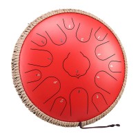 HLURU TWR15-14-RED TONGUE DRUM