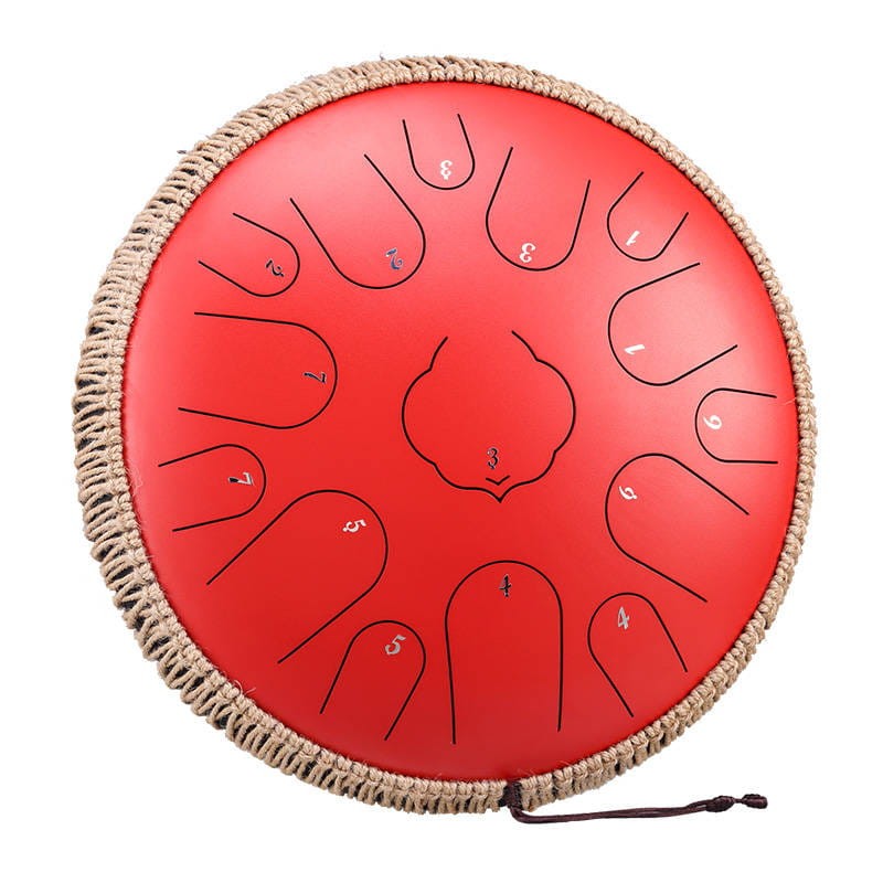 HLURU TWR15-14-RED TONGUE DRUM