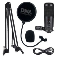 DNA CM USB KIT MIKROFON POJEMNOŚCIOWY USB ZESTAW RAMIĘ POP FILTR KABEL