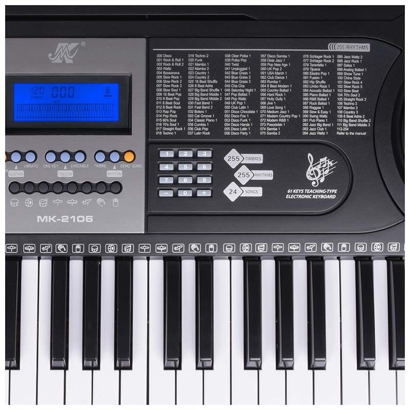 MK 2106 KEYBOARD KLAWISZE ORGANY DLA DZIECI DO NAUKI GRY USB MP3 MIKROFON