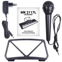 MK 2117L KEYBOARD KLAWISZE ORGANY DLA DZIECI LED