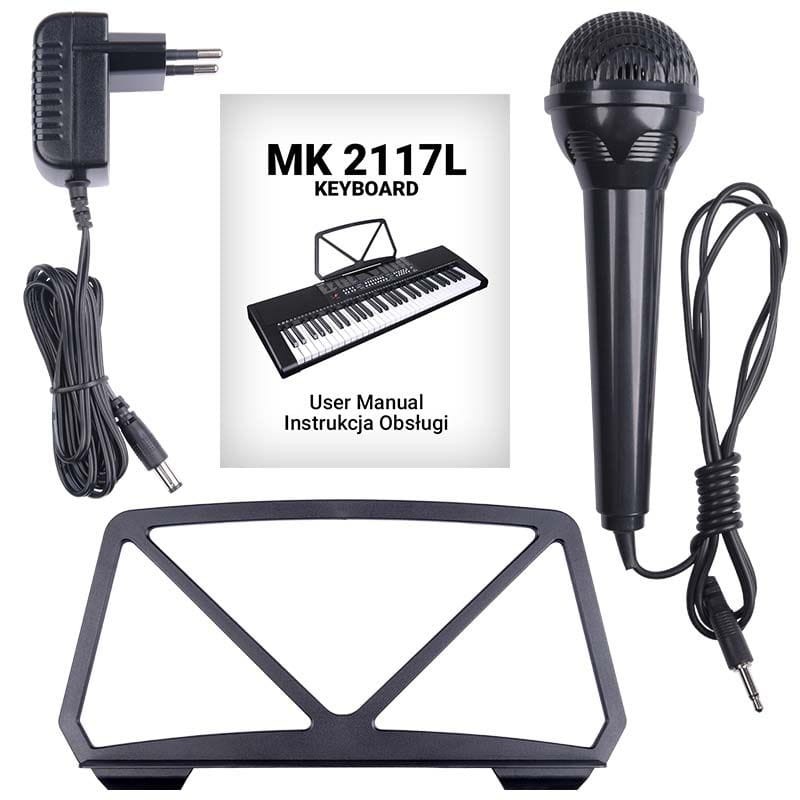 MK 2117L KEYBOARD KLAWISZE ORGANY DLA DZIECI LED