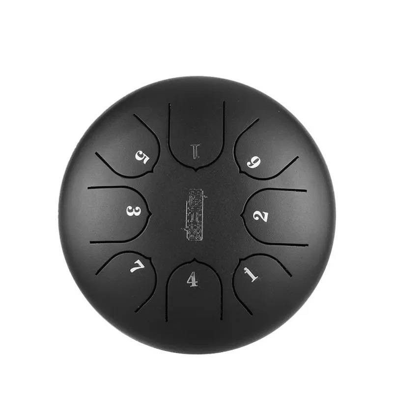 HLURU TC8-6-INKBLACK TONGUE DRUM LOTUS