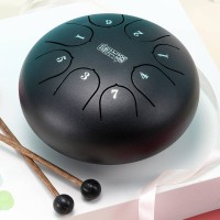 HLURU TC8-6-INKBLACK TONGUE DRUM LOTUS