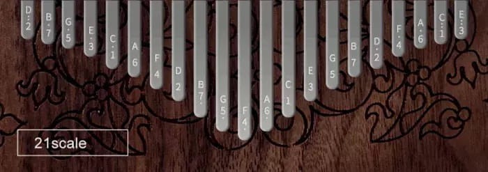 HLURU KZ21-BLACKWALNUT KALIMBA