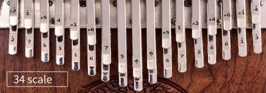 HLURU KY34-WALNUT KALIMBA