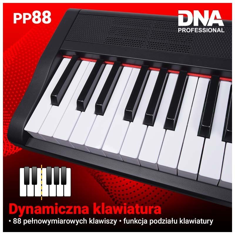 DNA PP 88 PIANINO CYFROWE PEŁNOWYMIAROWE KEYBOARD
