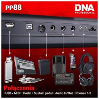 DNA PP 88 PIANINO CYFROWE PEŁNOWYMIAROWE KEYBOARD