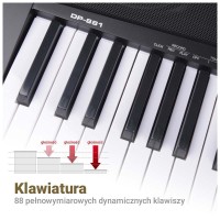 MK DP 881 PIANINO CYFROWE KLAWISZE DO NAUKI GRY