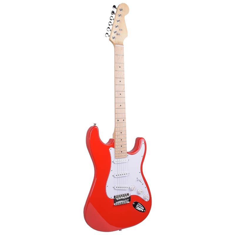 NN EG SET RED ZESTAW GITAROWY GITARA ELEKTRYCZNA STRAT CZERWONA