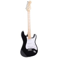 NN EG SET BK ZESTAW GITAROWY GITARA ELEKTRYCZNA STRAT CZARNA