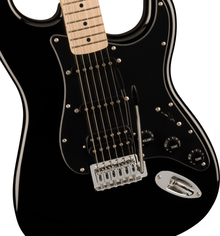 SQUIER SONIC STRATOCASTER HSS MN BPG BLK 037-3203-506