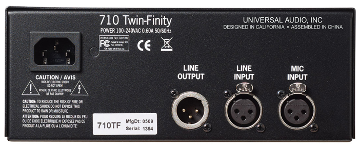 UNIVERSAL AUDIO 710 TWIN-FINITY