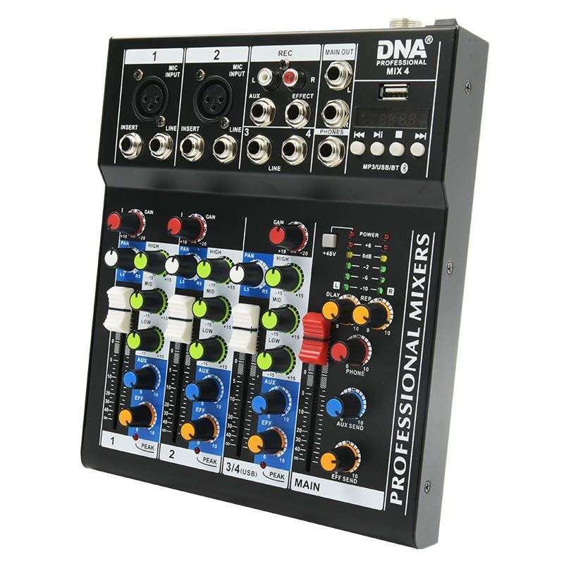 DNA MIX 4 MIKSER AUDIO USB MP3 ANALOGOWY 4 KANAŁY
