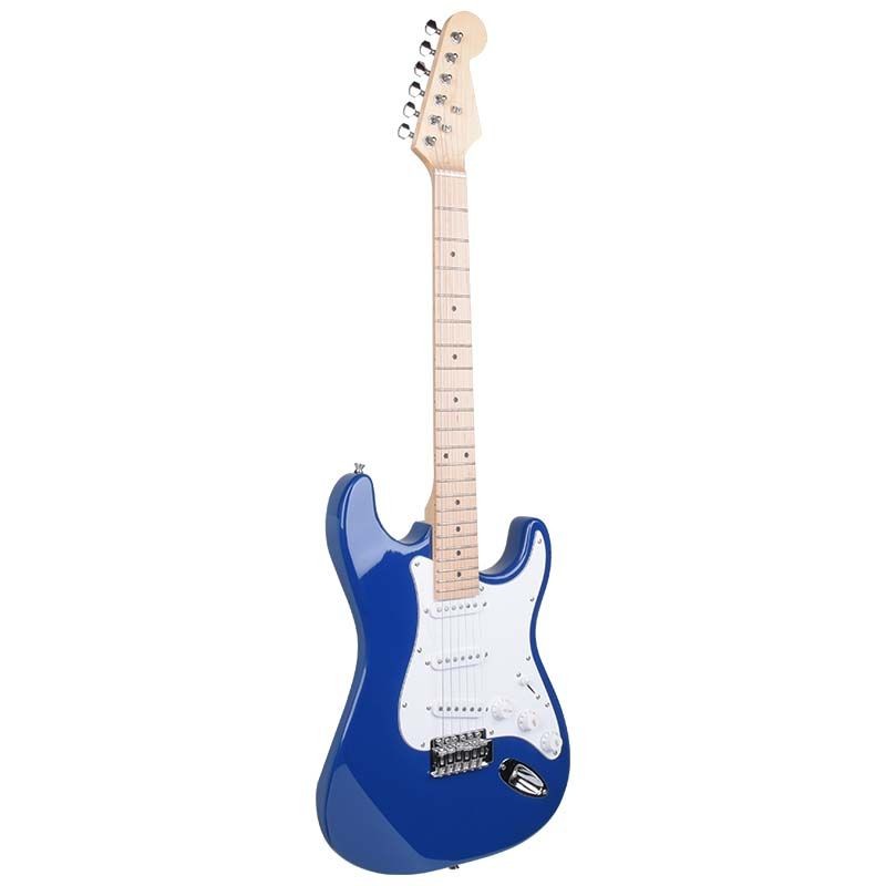 NN EG SET BLU ZESTAW GITAROWY GITARA ELEKTRYCZNA STRAT NIEBIESKA
