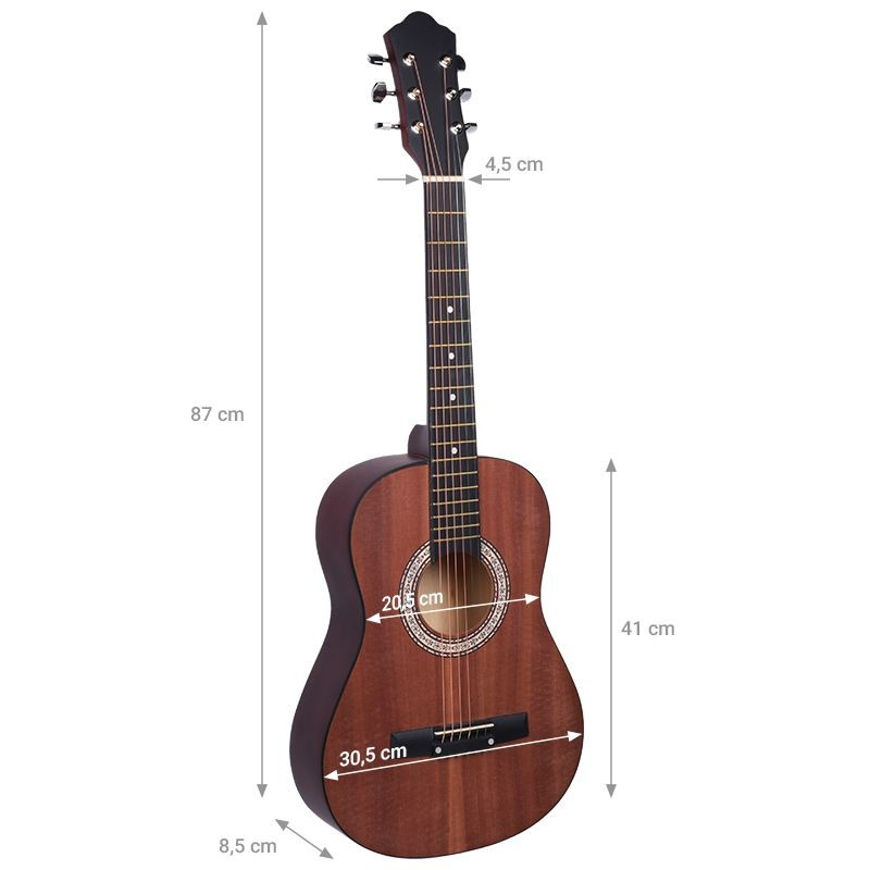 NN AG 34 GITARA AKUSTYCZNA 1/2 DO NAUKI GRY MATOWA