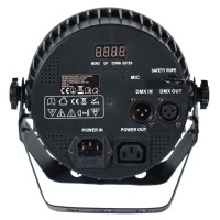 LIGHT4ME BLACK PAR 7X10W RGBWA LED MOCNY LEKKI