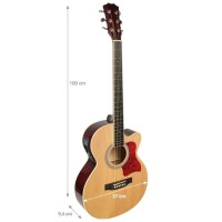 NN EAG SET NT GITARA ELEKTROAKUSTYCZNA + WZMACNIACZ GITAROWY ZESTAW NATURAL