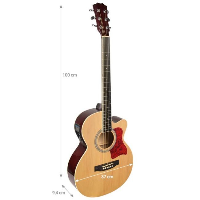 NN EAG SET NT GITARA ELEKTROAKUSTYCZNA + WZMACNIACZ GITAROWY ZESTAW NATURAL