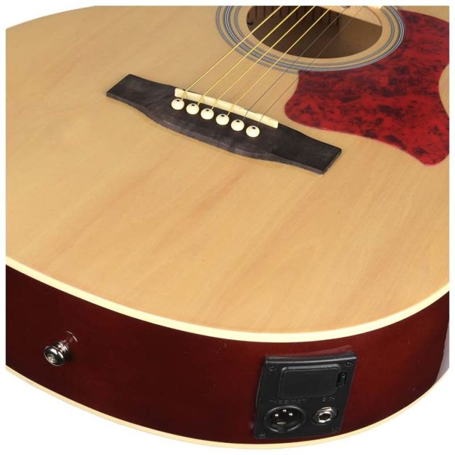 NN EAG SET NT GITARA ELEKTROAKUSTYCZNA + WZMACNIACZ GITAROWY ZESTAW NATURAL