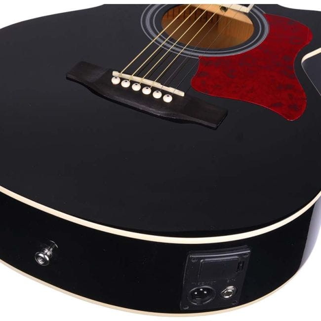 NN EAG SET BK GITARA ELEKTROAKUSTYCZNA + WZMACNIACZ GITAROWY ZESTAW CZARNA
