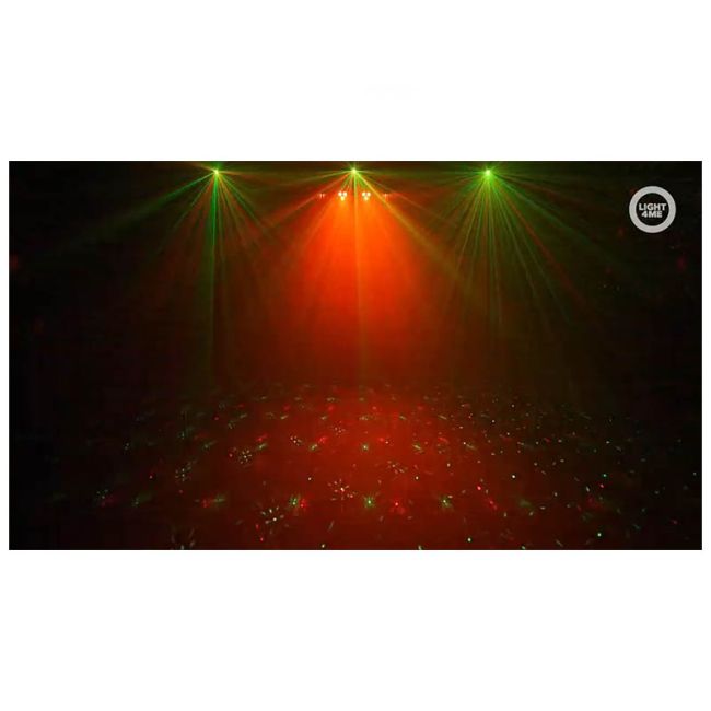 LIGHT4ME BELKA LED PAR DERBY LASER MULTIEFEKT MULTIEFEKT ŚWIETLNY ZESTAW OŚWIETLENIE DISCO