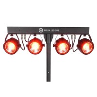 LIGHT4ME BELKA LED COB PAR 4x30W STATYW POKROWIEC ZESTAW OŚWIETLENIOWY