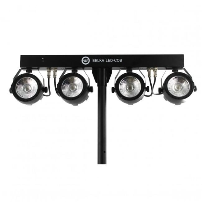 LIGHT4ME BELKA LED COB PAR 4x30W STATYW POKROWIEC ZESTAW OŚWIETLENIOWY