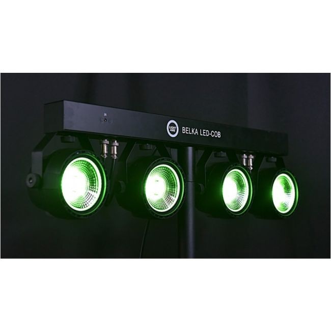 LIGHT4ME BELKA LED COB PAR 4x30W STATYW POKROWIEC ZESTAW OŚWIETLENIOWY