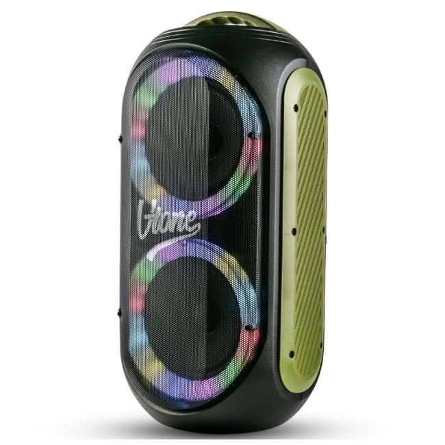 V-TONE beFree BEZPRZEWODOWY GŁOŚNIK PRZENOŚNY KOLUMNA Z MIKROFONEM AKUMULATOR BT USB SD LED