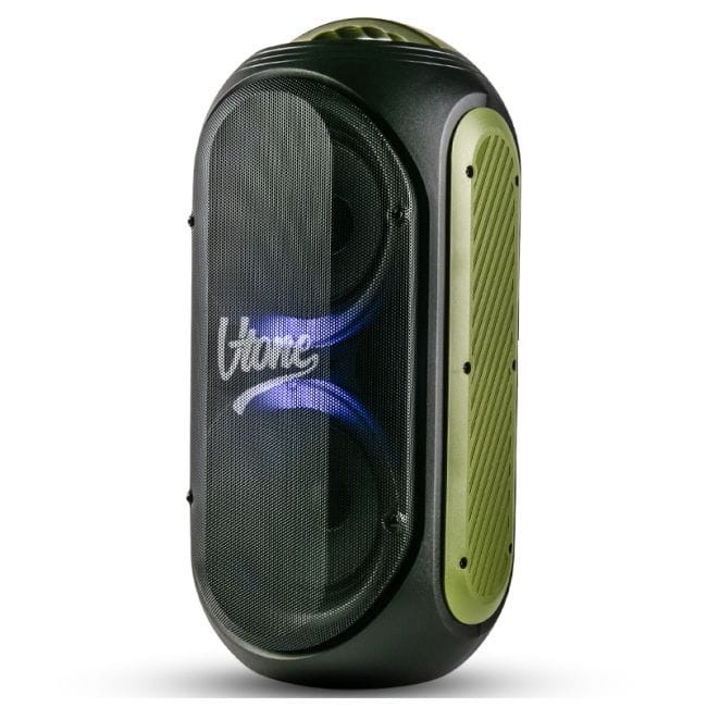 V-TONE beFree BEZPRZEWODOWY GŁOŚNIK PRZENOŚNY KOLUMNA Z MIKROFONEM AKUMULATOR BT USB SD LED