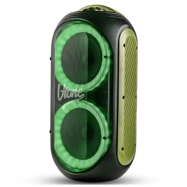 V-TONE beFree BEZPRZEWODOWY GŁOŚNIK PRZENOŚNY KOLUMNA Z MIKROFONEM AKUMULATOR BT USB SD LED