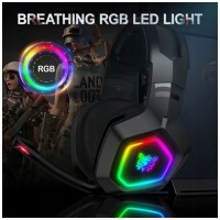 ONIKUMA K10 SŁUCHAWKI GAMINGOWE DLA GRACZY RGB LED Z MIKROFONEM