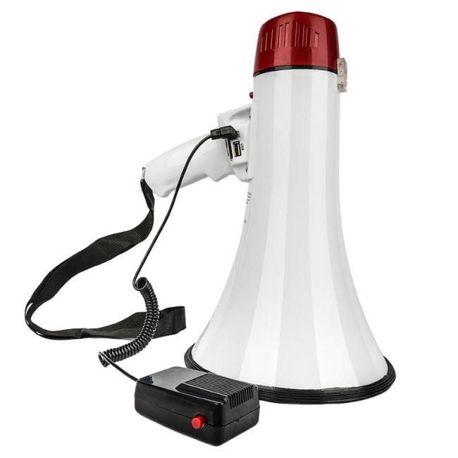 LTC MEGA35USB MEGAFON WZMACNIACZ GŁOSU SYRENA USB BLUETOOTH AUX MICRO SD SZCZEKACZKA