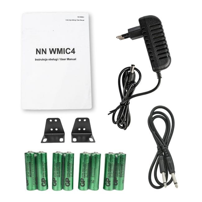 NN WMIC4 BEZPRZEWODOWY SYSTEM MIKROFONOWY ZESTAW DO RĘKI NAGŁOWNY BODYPACK