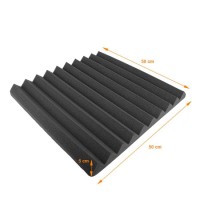 NN MATA AKUSTYCZNA PANELE WYGŁUSZAJĄCE DŹWIĘKOCHŁONNE Z GĄBKI PIANKA 50x50x5cm 12szt
