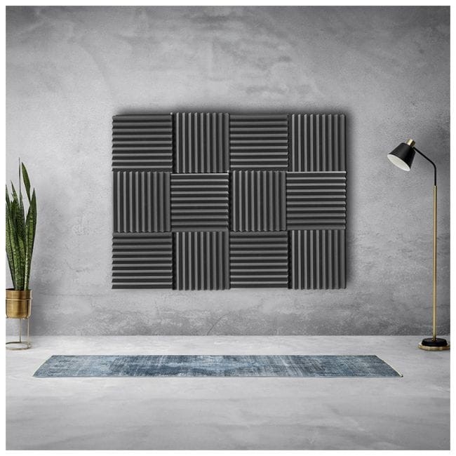 NN MATA AKUSTYCZNA PANELE WYGŁUSZAJĄCE DŹWIĘKOCHŁONNE Z GĄBKI PIANKA 50x50x5cm 12szt