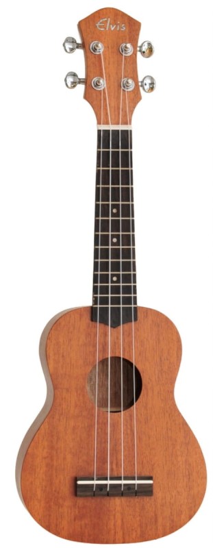 ELVIS MAHOGANY UKULELE SOPRANOWE ZESTAW