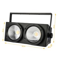 LIGHT4ME 2LITE BLINDER OŚWIETLACZ SCENICZNY ESTRADOWY WW/CW LED 2x125W