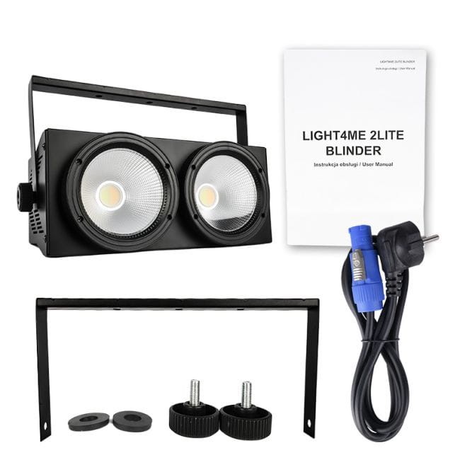 LIGHT4ME 2LITE BLINDER OŚWIETLACZ SCENICZNY ESTRADOWY WW/CW LED 2x125W