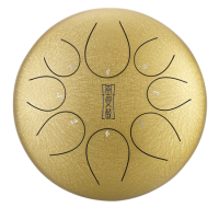 HLURU TY8-12-GOLD TONGUE DRUM 8 TON 12 HANDPAN ZŁOTY
